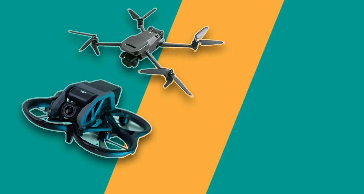 Мультироторный и самолетный тип дронов