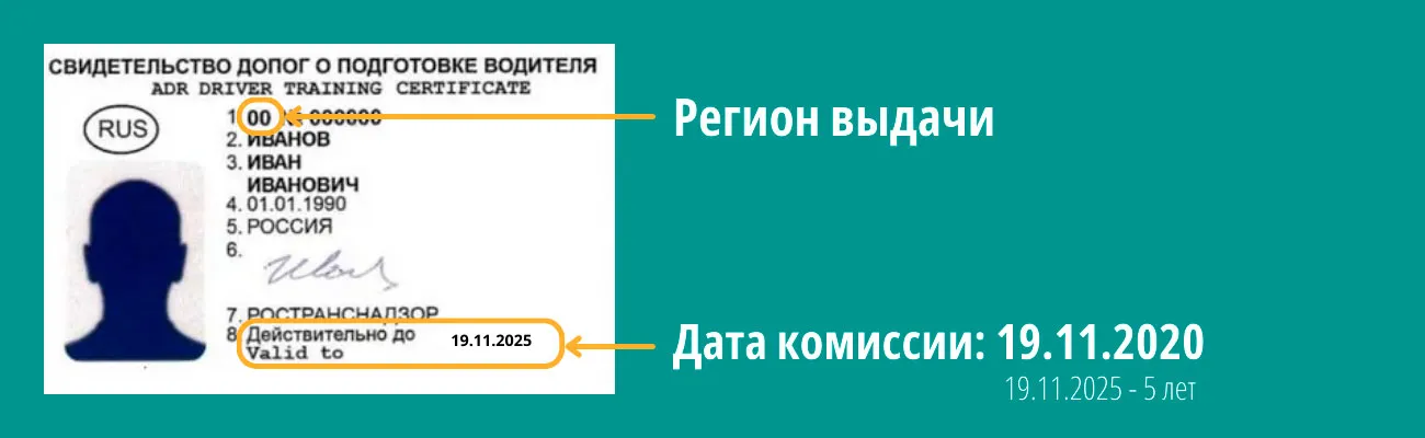 Проверка свидетельства ДОПОГ на подлинность